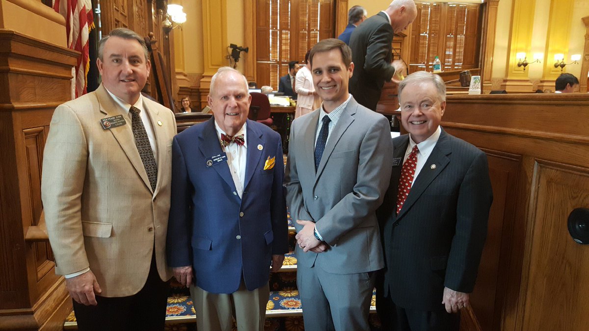 After 13 years of service as Sargent at Arms, John Long, makes Jackson County proud. It was great to have Wade Johnson here to celebrate the occasion with Senator Wilkinson and me.