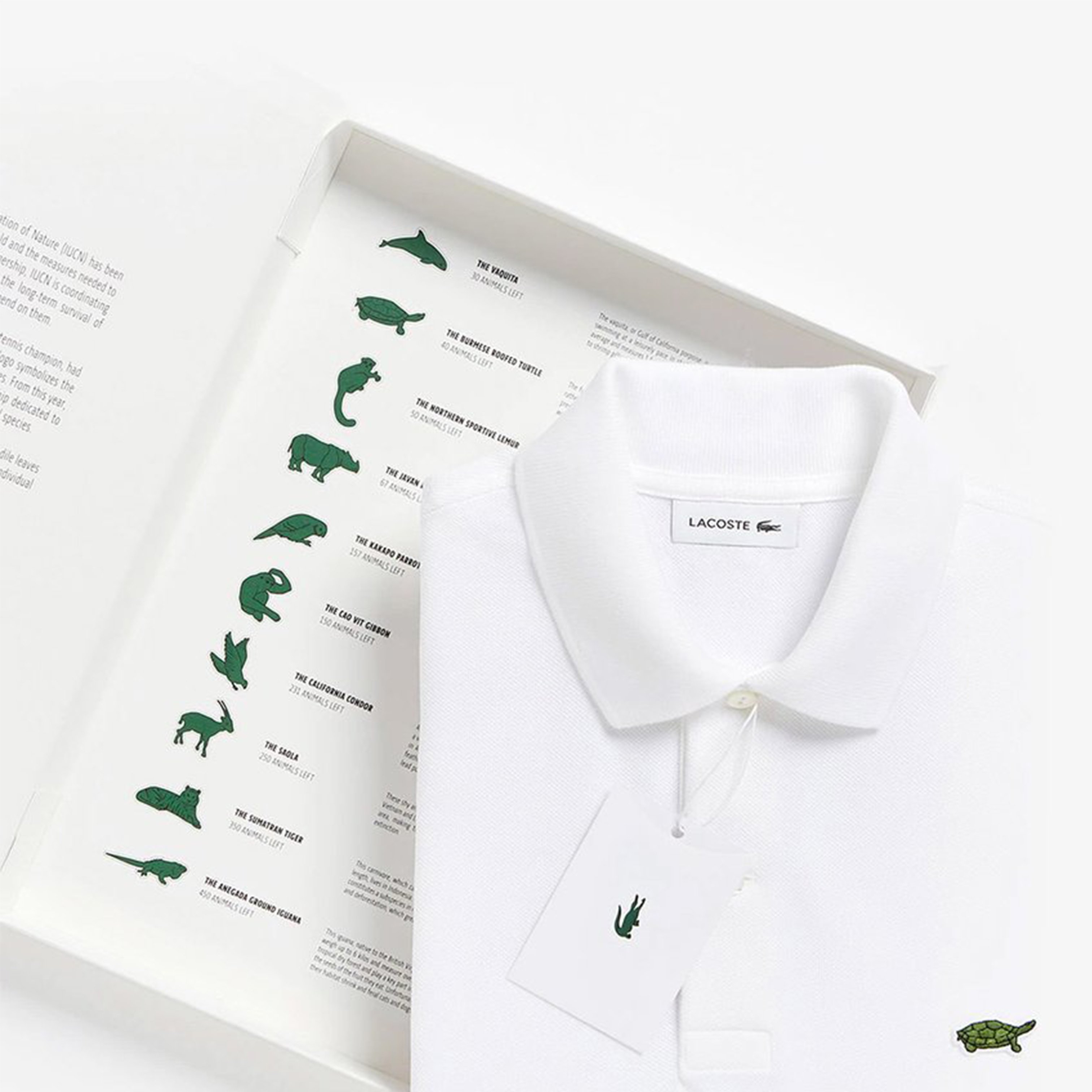 Lewis Moberly on X Subversive branding in a good cause. Lacoste limited edition polos where threatened species hog the iconic crocodile s spot. Number of polos produced corresponded to the remaining p...