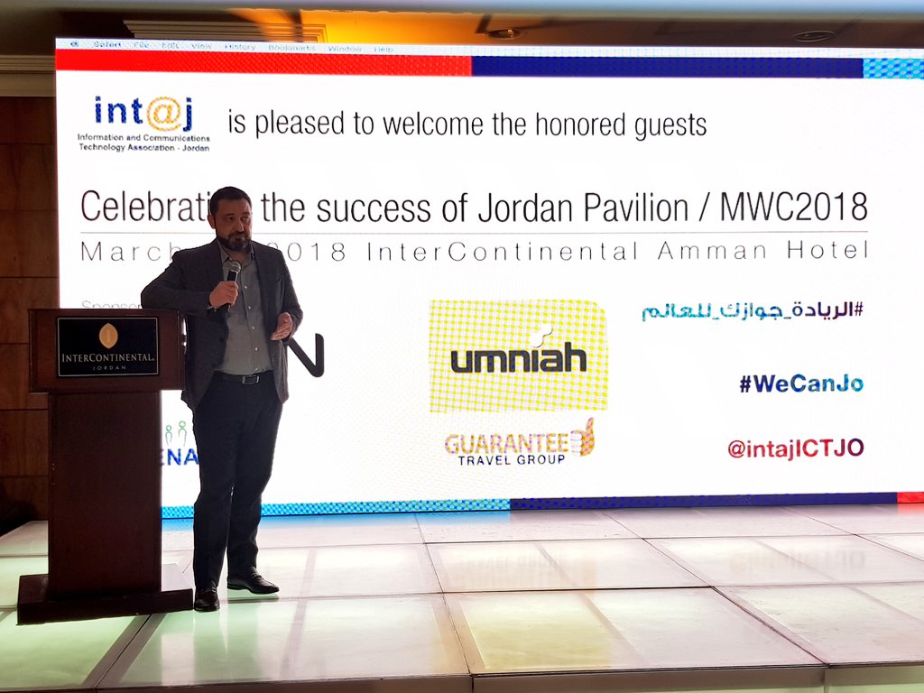 TheTankJo's tweet image. السيد زياد شطارة " اعبر لكم عن شكري وتقديري لجميع من شاركوا بالجناح الأردني في #MWC18 وعلى رأسهم جمعية @intajICTJO "

#الريادة_جوازك_للعالم 
#wecanjo