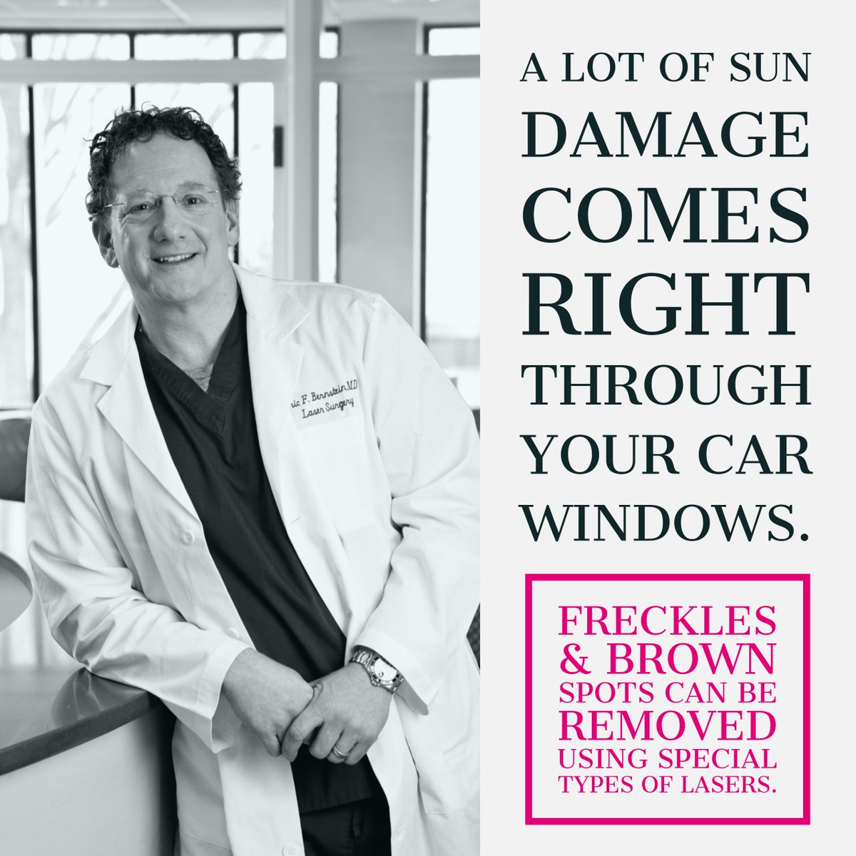 Sunscreen - always, wherever you are - even in your car! #ThursdayThoughts #Sunscreen #sundamage #healthyskin