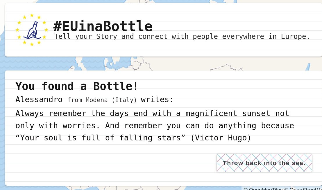 EUinaBottle's tweet photo. Bottle of the day
Share your own story => https://t.co/jH2OzNrtWd

#eu #europe https://t.co/4Zps2gFnLa