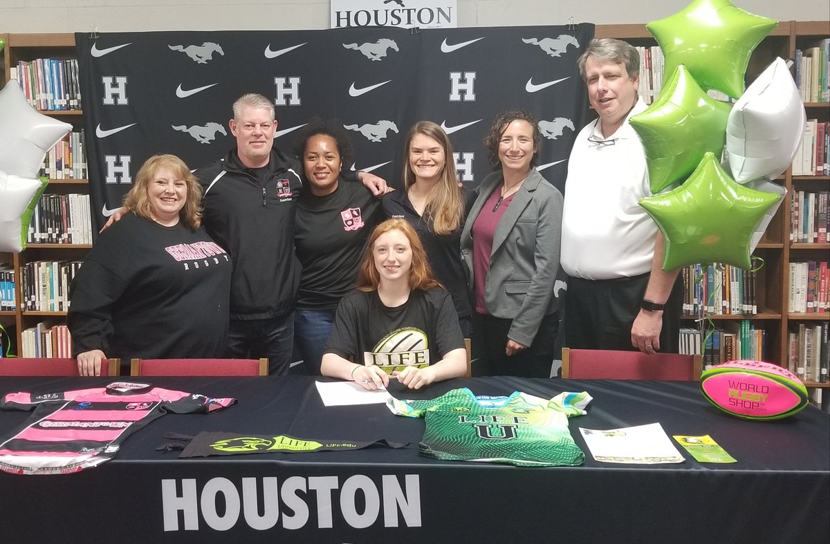 Congratulations Ashley Ward for receiving a Rugby scholarship to the  National Championship  @WLifeRugby program in Atlanta, GA @YouAreHouston @HoustonHighPom @gmsdk12 @themustangmob @HHSMustangs @rugbynation_USA @FloRugby @goffrugbyreport @johnvarlas @memphispreps @Rugby_Today