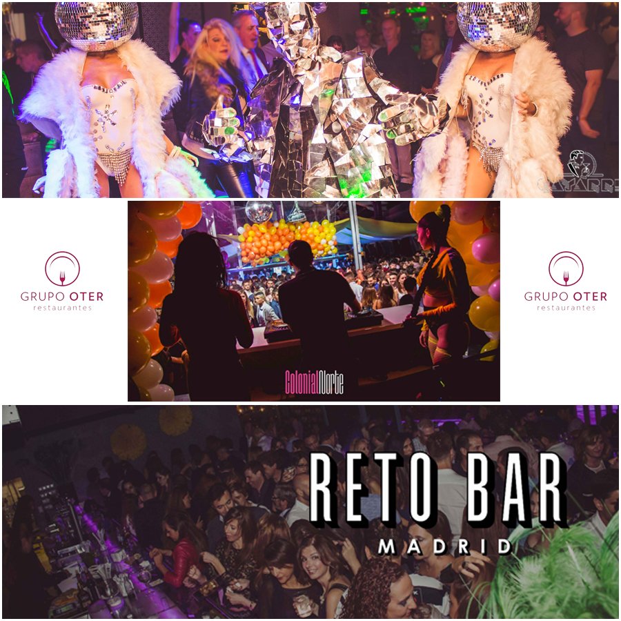 laplayaGO's tweet photo. Ven a disfrutar este fin de semana de la mejor fiesta y ambiente de toda la capital con Grupo Oter. No te duermas en los laureles y espabila que la noche es jóven para todos.    😍🥃🍾💃🏽👯‍♀️👯‍♂️🕺🏽    Colonial Norte   RETO BAR    DISCOTECA GAYARRE https://t.co/aLtxDX585v