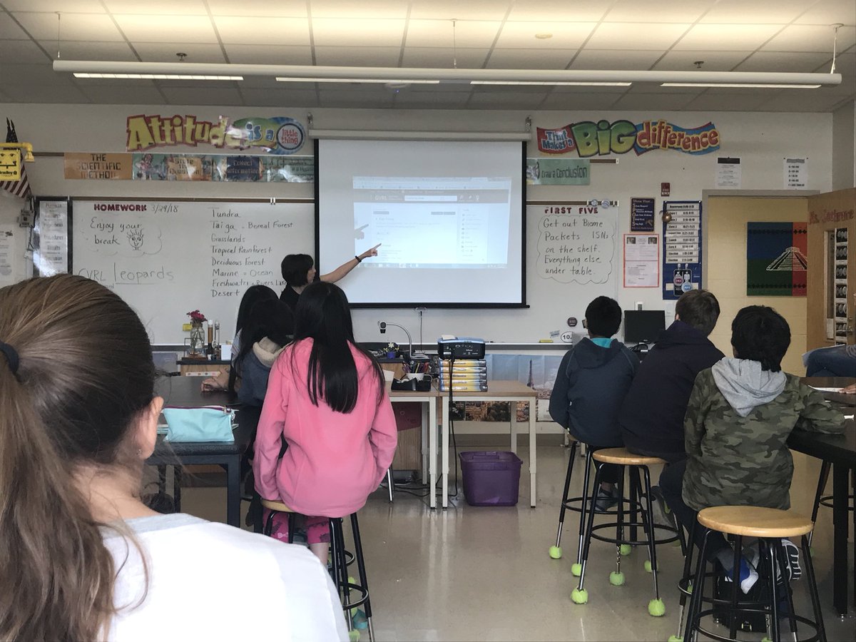 MelanieCFarrell's tweet photo. Learning about using Gale Virtual Reference Library (GVRL) in 6th grade @MPMSleopards for the Biomes Project. Guess what? You can create notes and save directly to your @googledrive Awesome! Thx Media Specialist @mindyht #mpmsrocks https://t.co/Z1pZOfuUZD