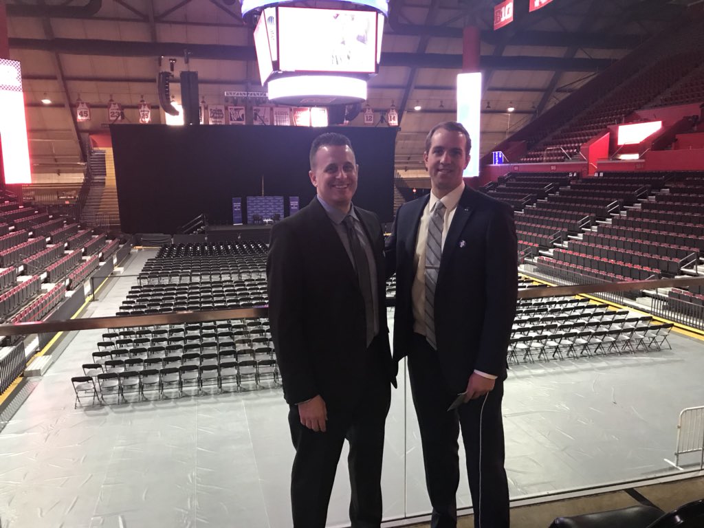 mattcolag's tweet photo. Special day at the RAC as we host @HillaryClinton. @RUAthletics @dryan_2 . #teamwork #RUPD https://t.co/Qjx8GxSynx