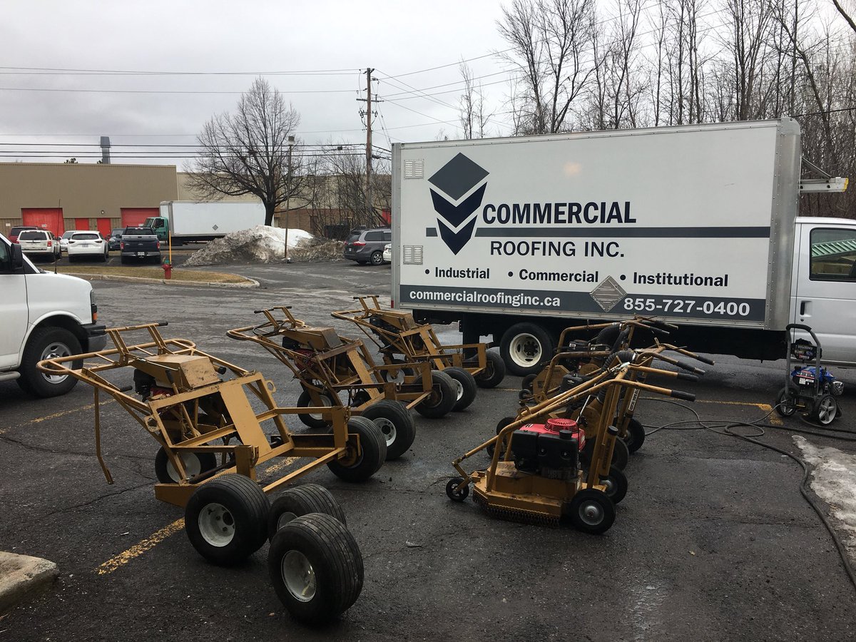 commroofinginc's tweet photo. Getting all the equipment ready for our spring/ summer re-roofing jobs. Let’s hope for good weather! https://t.co/CPqtL2Vz0C