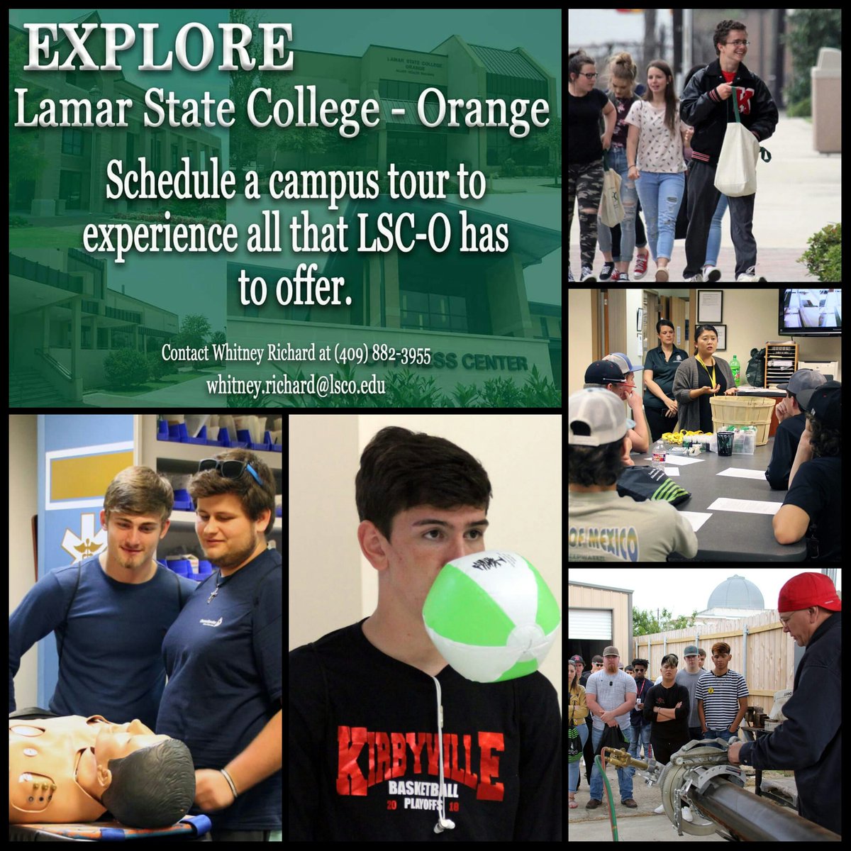 LamarOrange's tweet photo. #LSCO enjoyed having Kirbyville High School students on campus yesterday! The Wildcats got to experience the many programs available at LSC-O. Thanks for coming, KHS.
#LSCOStrong #lamarorange #lamarstatecollegeorange #kirbyvillehighschool #kirbyvillewildcats https://t.co/0PIeIubsdA