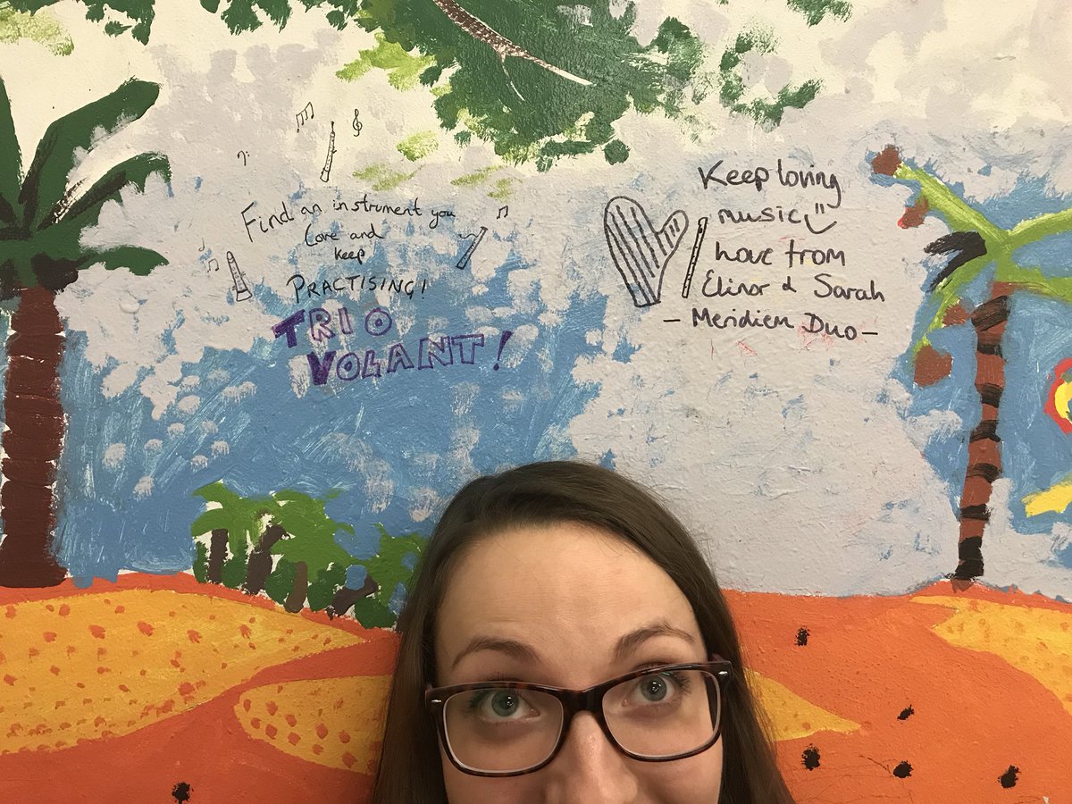 trio_volant's tweet photo. Throwback to February when we were in Lincoln with @licmfnow and thought we’d have a little art contest with our colleagues at the Meridium Duo @elinorharp #Tbt @beahubble https://t.co/jg1bAlr42l