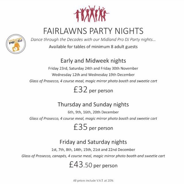 tashanthedj's tweet photo. If you want a flavour of what @midlandsprodj are about, catch our DJs at some of the @FairlawnsHotel Party Nights taking place in Summer and over Christmas #MPDJ #WeLoveWhatWeDo https://t.co/ZxC8YFG2E9