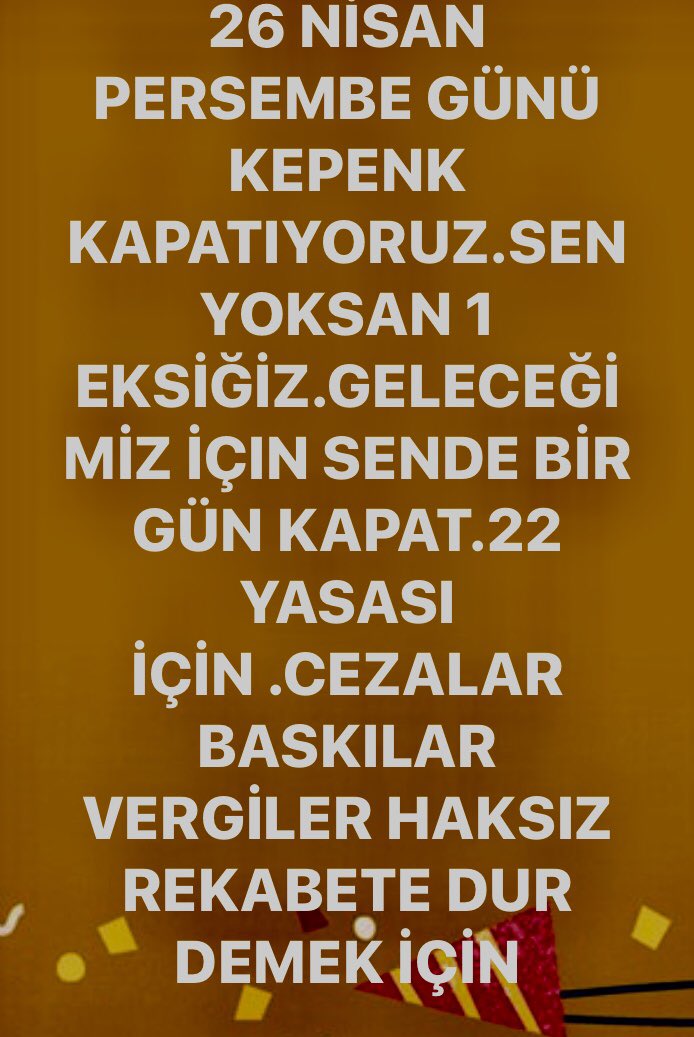 @TTBP2016 @acikcenk @herkesicinCHP @kacsaatoldunet @alkolikparti @alkolikbaskan @ozanbingoll @yesilperi @gazetesozcu @BirGun_Gazetesi @TCTarim @meral_aksener @neteyis @B_PALANDOKEN @TupcuFiko__ @aklingozu @TheRedHack