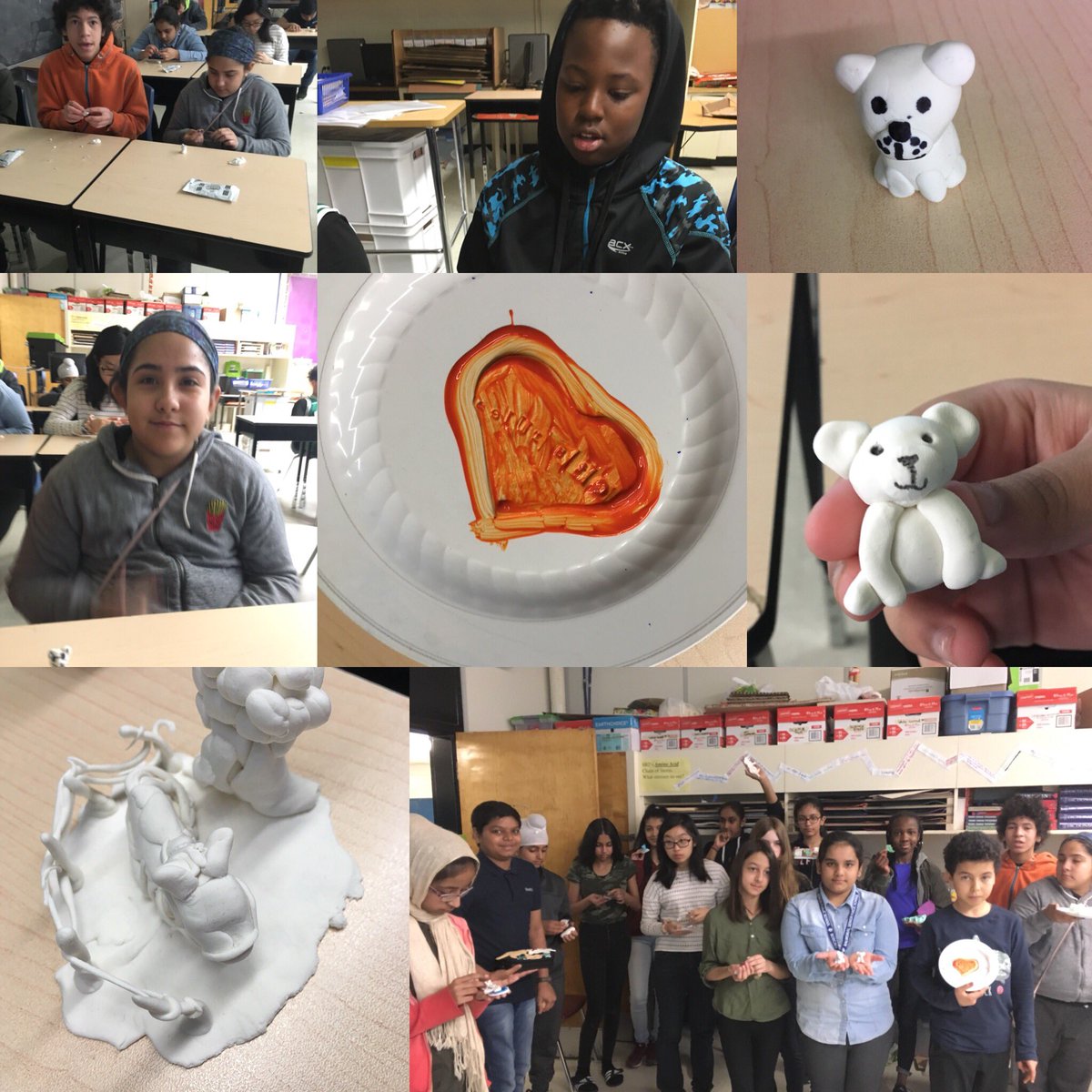 Mrs_Snell03's tweet image. Ss engaging in air dry clay projects and searching Pinterest for projects of their own choosing. #makered #makermorning @BalmoralDrivePs @peel21st #peelschools
