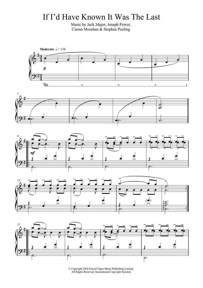 Exclusively for #PianoDay2018, Peter Broderick, <a href="/codesclouds/">Codes In The Clouds</a>, <a href="/Minor_Victories/">Minor Victories</a> &amp; <a href="/DouglasDare/">Douglas Dare</a> have all released new sheet music for musicians around the world to enjoy. bit.ly/2uxeWym <a href="/ErasedTapes/">Erased Tapes</a>