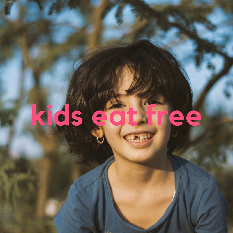 Kids still eat free all the way through March!
Have a look at Canvas Resto Lounge menu and treat yourself to a gorgeous entree or two appetizers and get a free children's entree for your little one!