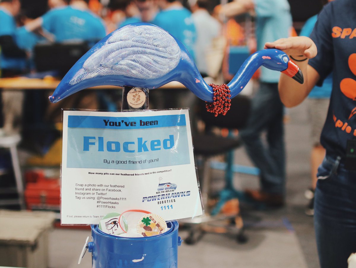 We've been flocked at District Champs pt.2 #PowerHawks #1111Flocks ⚡️