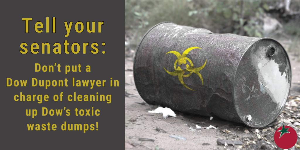 OrganicConsumer's tweet photo. Peter C. Wright's career revolves around helping @MonsantoCo and @DowChemical avoid cleaning up their #toxic pollution. Now @realDonaldTrump wants to put Wright in charge of forcing companies like Monsanto &amp; Dow to clean up their #pollution. TAKE ACTION: https://t.co/t7qRRohooK https://t.co/dsMlY1gPDj
