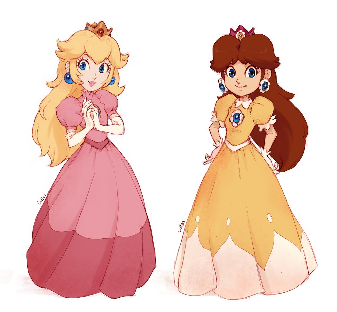 Classic Peach and Daisy.