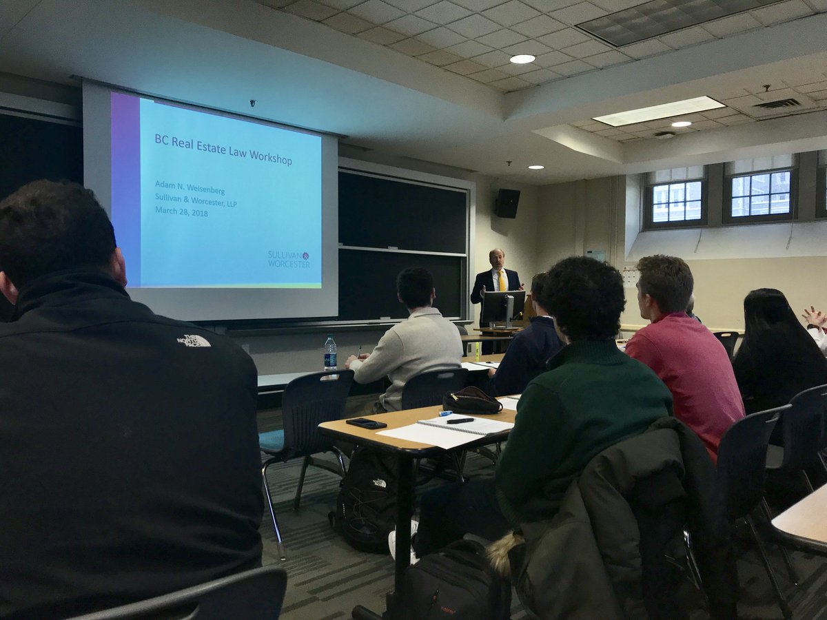 corcorancenter's tweet photo. Thank you to Adam Weisenberg, from @SullivanLaw, for leading last night's Real Estate Law workshop! https://t.co/aen8KQFEQs