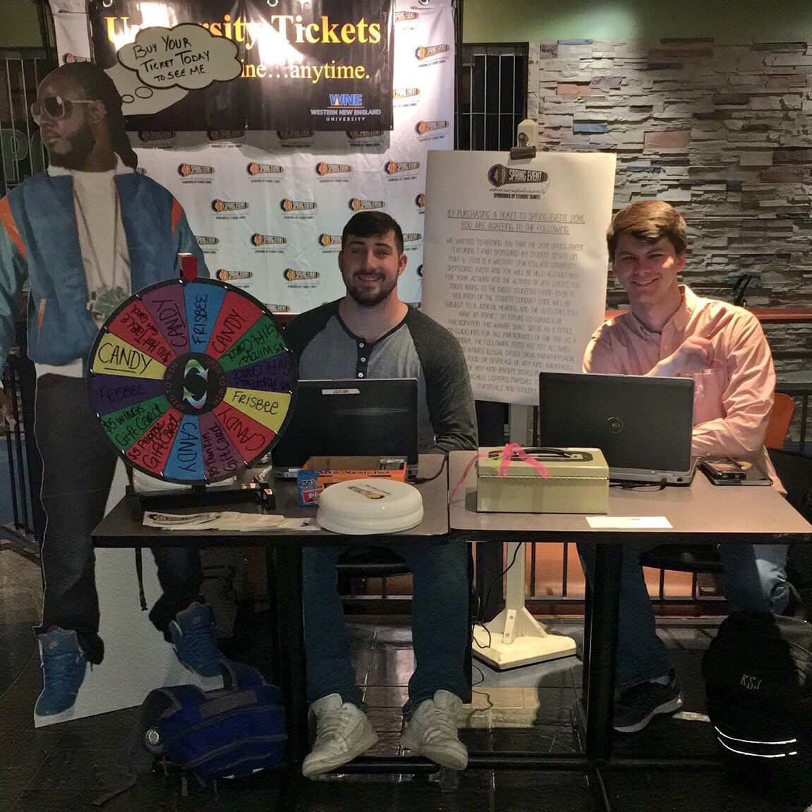 WNESpringEvent's tweet photo. Buy your tickets in person by 2 today and get a spin on the prize wheel! #WNESpringEvent https://t.co/uWSxHBZxg7