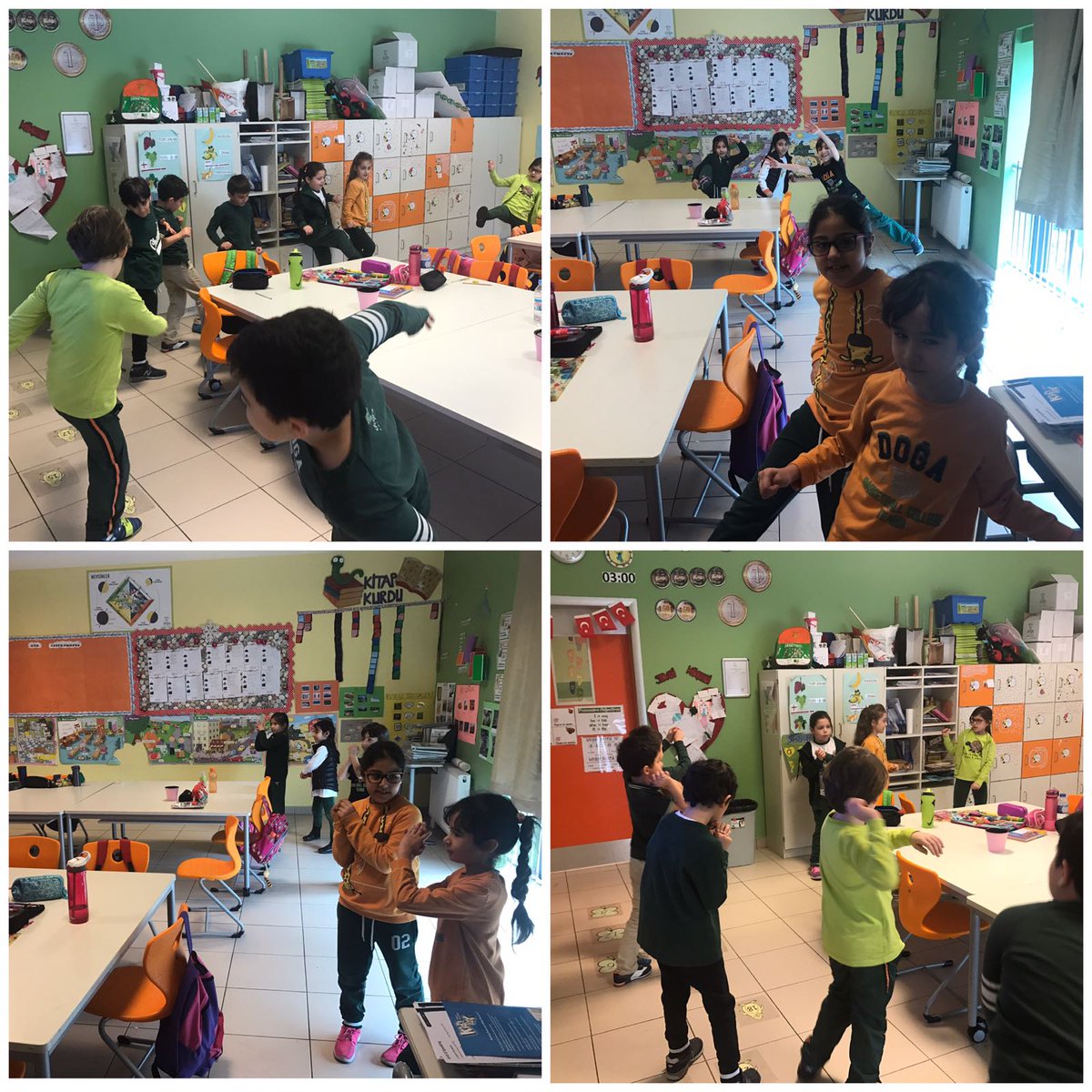 Deryakok35Kok's tweet photo. #FREEZEGAME
It is great to dance and mime the sports and hobbies! We consolidated new vocabularies through "Freeze!" game.
Spor ve hobileri taklit ve dansla birleştirip canlandırmak harika! Yeni kelimeleri "Freeze!" oyunu ile pekiştirdik. " @ece_hamret @Bahcesehr2_Doga https://t.co/OUmmjHf1pc