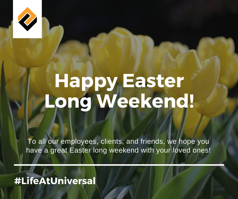 workatuniversal's tweet photo. Happy Easter Long Weekend! We hope you stay safe, have fun, and take some time to rest. 😊🐰🌷 #LifeAtUniversal https://t.co/opbt6DSMst