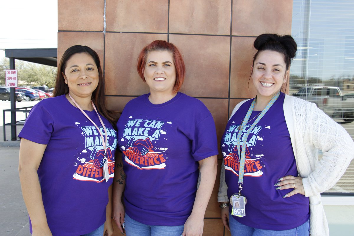Look at #ACTSanAngelo in their new #AccountControlTechnology Foundation shirts!!! Supporting our Foundation Awareness Month!
