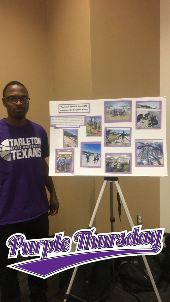 TarletonCJA's tweet photo. Come see us!! Service Showcase in the dining hall 217! 💜 #PurpleThursday https://t.co/V7DZyG9yqx