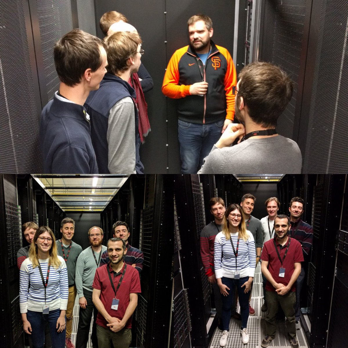 niarky's tweet photo. Another cool onboarding for #criteo newcomers in #equinix #DataCenter 
Presentation of our infrastructure with @NicolasPerezFr welcome at #Criteo R&amp;D ! https://t.co/w98qbW3XWY