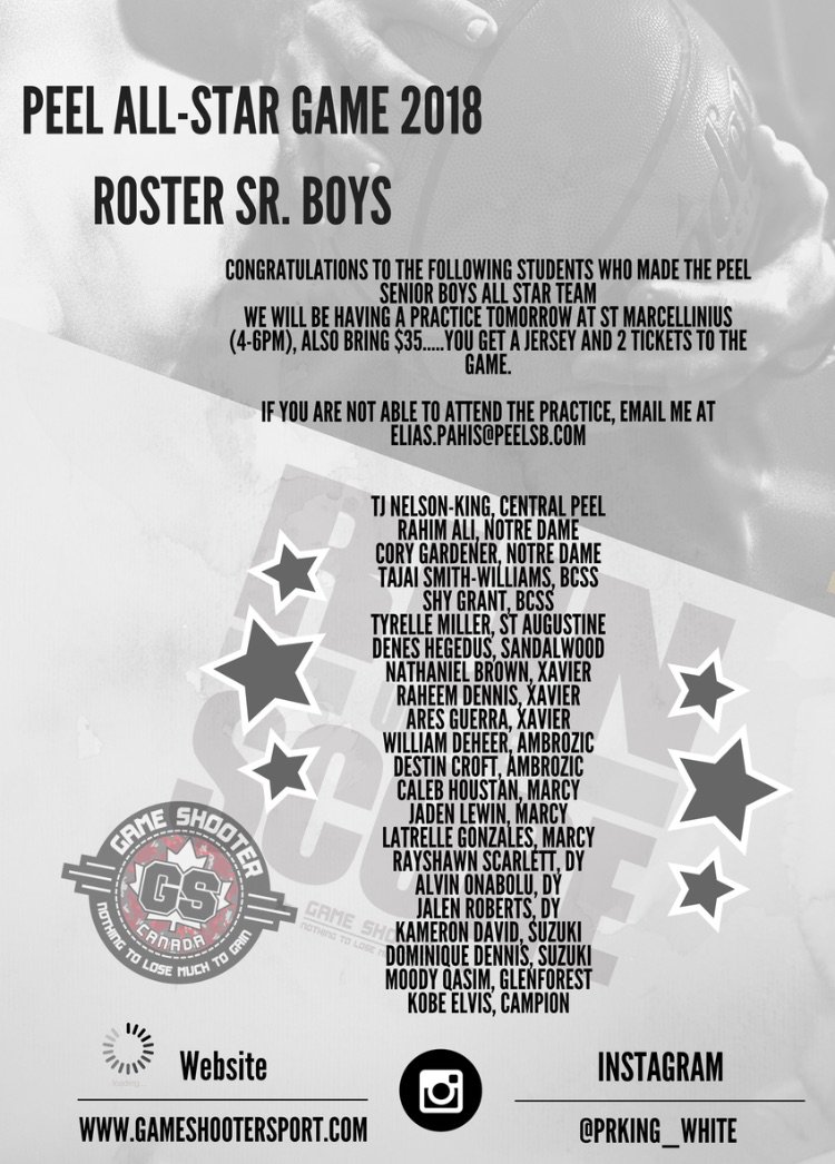 JohnTaylorYYZ's tweet image. Congrats 2 the #CanAmFam who made the 2018 Region OF Peel All-Star Game #CreateReality