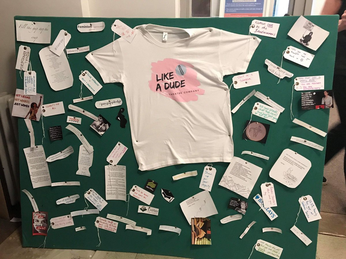 Thanks for those inspiring and thought provoking comments on our mood board from last weeks workshop! ❤️❤️ #exeter #moodboard #likeadude #fillthegap