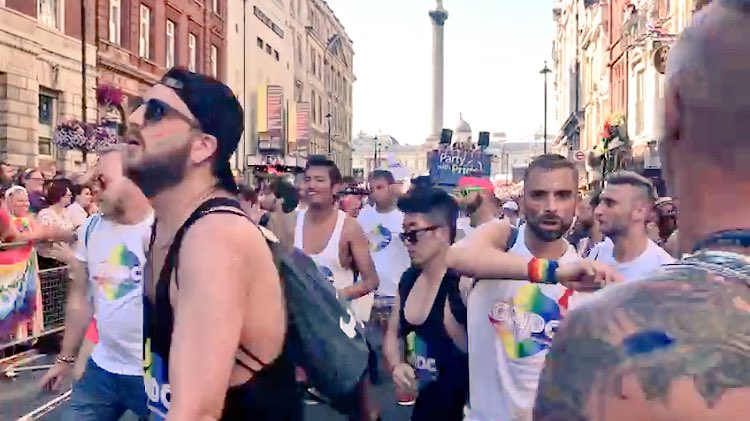 warer's tweet photo. Last year @LondonLGBTPride I served face to @RuPaul Sissy That Walk with @TheGMDC (look at that pout 😵). Can’t wait to do the same this year. #100DaystoPride & privileged to be working with the amazing #PrideInLondon team with @Eulogy_London 10s, 10s, 10s across the board! 🌈👊 https://t.co/8taXTgopGM