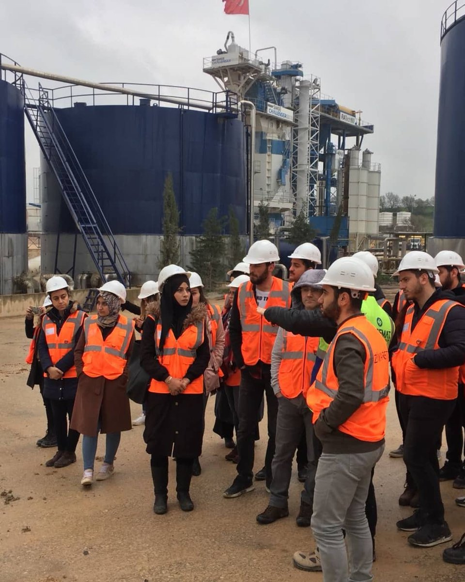 KbuUlm's tweet photo. KBÜ Ulaştırma Mühendisliği Kulübü olarak Simge Group Başköy Agrega ve Asfalt üretim tesisini ziyaret ettik. https://t.co/mCyDhqs50Q