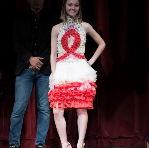 IVEstate's tweet photo. At tomorrow's annual HIV/AIDS Awareness Fashion Show, all clothing will be made out of condoms: https://t.co/RsMNkm8YkB hosted by @GMU_PAC & #ProjectCondom https://t.co/IyW0TsJee7