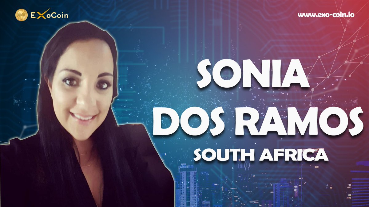 myexocoin's tweet image. Introduce EXOCOIN CountryLeader SONIA DOS RAMOS From SOUTH AFRICA@soniadosramos #exocoin #EXO #Blockchain #ecosystem #southafrica #africa #johannesburg #pretoria #capetown #africans #weareafrican #networker #cryptocurrency #africas #networkleader #southernafrica