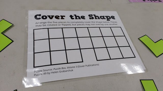 mathequalslove's tweet image. Playing catch-up because I haven&apos;t blogged about the puzzle table in two weeks! Double Letters and Cover the Shape Puzzles: mathequalslove.blogspot.com/2018/03/double… #mtbos #iteachmath #puzzletable