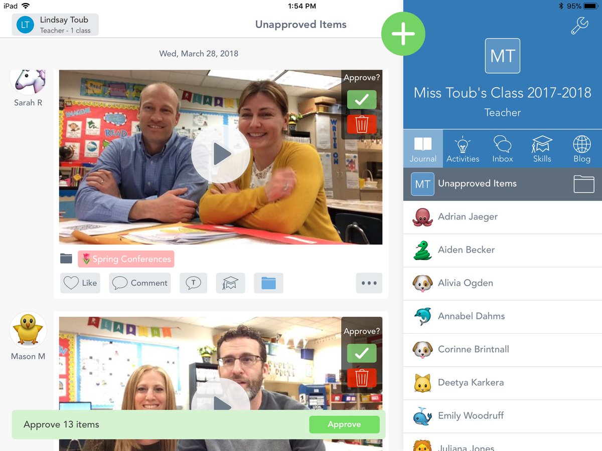 miss_toub's tweet photo. Shhh!! It’s a surprise!! After celebrating the growth of their child at conferences, I had parents make a surprise video to share how proud they are!! Ss will be SO over the moon excited on Monday to find these posts in their @Seesaw journal!! #cbgroveland #cbsdtech 📱❤️🎥 https://t.co/F2EE4agZa1