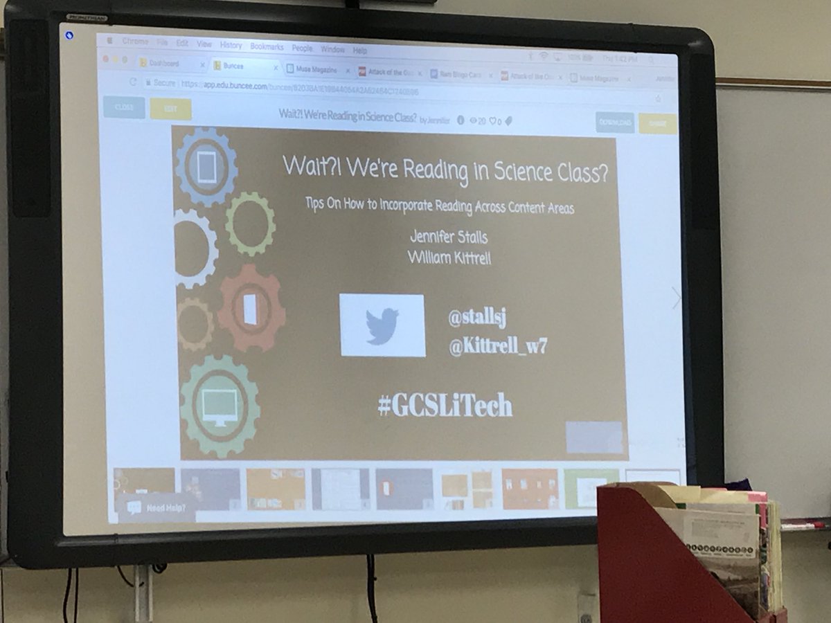 tavia_clark's tweet image. Loved this literacy session with @stallsj &amp;amp; @kittrell_w7 at the #GCSLitTech conference today! It’s awesome to hear about their efforts to spread the joy of reading across curricular areas!