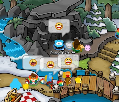 cuentainactivaI's tweet photo. Dando un divertido tour por la isla pufflistica transformado en puffle azul con mi buen amigo @ElectricoCp y mis amigos #Amanda, #Lorena y #Vacuno. 😀🤭🏝️🏞️🐧 https://t.co/DpAcjdaAjg
