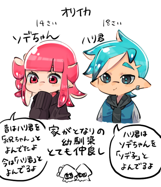 お題でマイイカオリイカの関係性についての質問が多数ありましたので作ってみました 