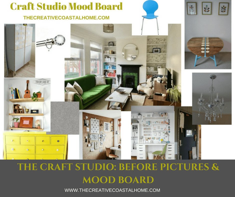 The before pictures and mood board for my Craft Studio and Guest Bedroom at the CChome thecreativecoastalhome.com/2018/03/29/pla…