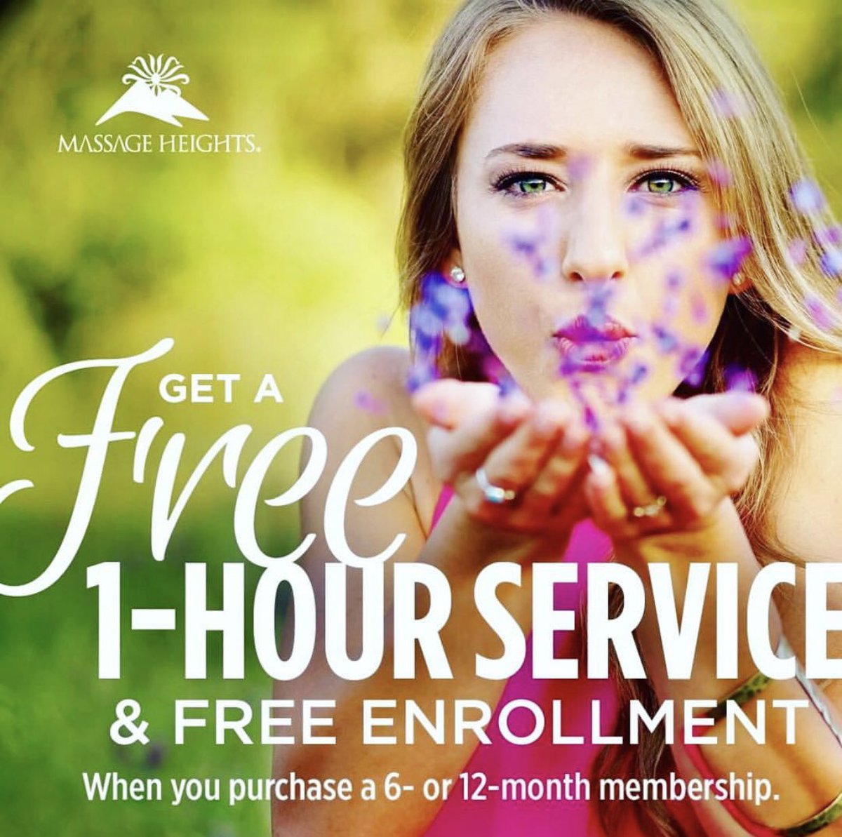 FREE 1- Hour Service &amp; FREE enrollment with purchase of 6 or 12 month membership! Now through 4/30/18 
Call us at 972-249-9790 for more information
#massageheights