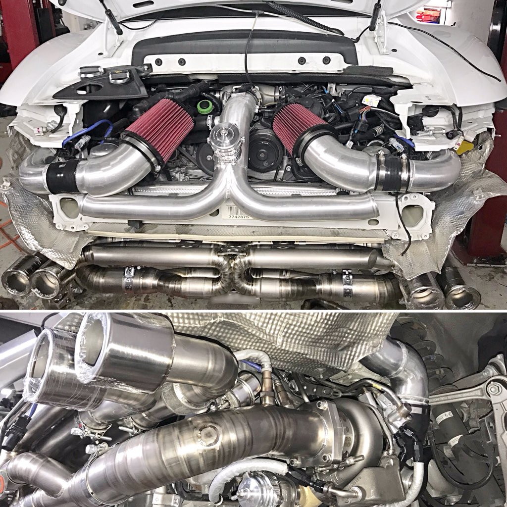 MC1_Motorsports's tweet photo. Turbo Thursday? Well today’s as great a time to show you what we’ve been diligently working on. When all is said and done=900bhp!! MC1 991T Stage-II Kit @Porsche @ipdplenums #911turbo #TiAL #xonaturbo #900bhp #monster991T #ipdplenums #apassionforperformance https://t.co/iQO3YDgrQP