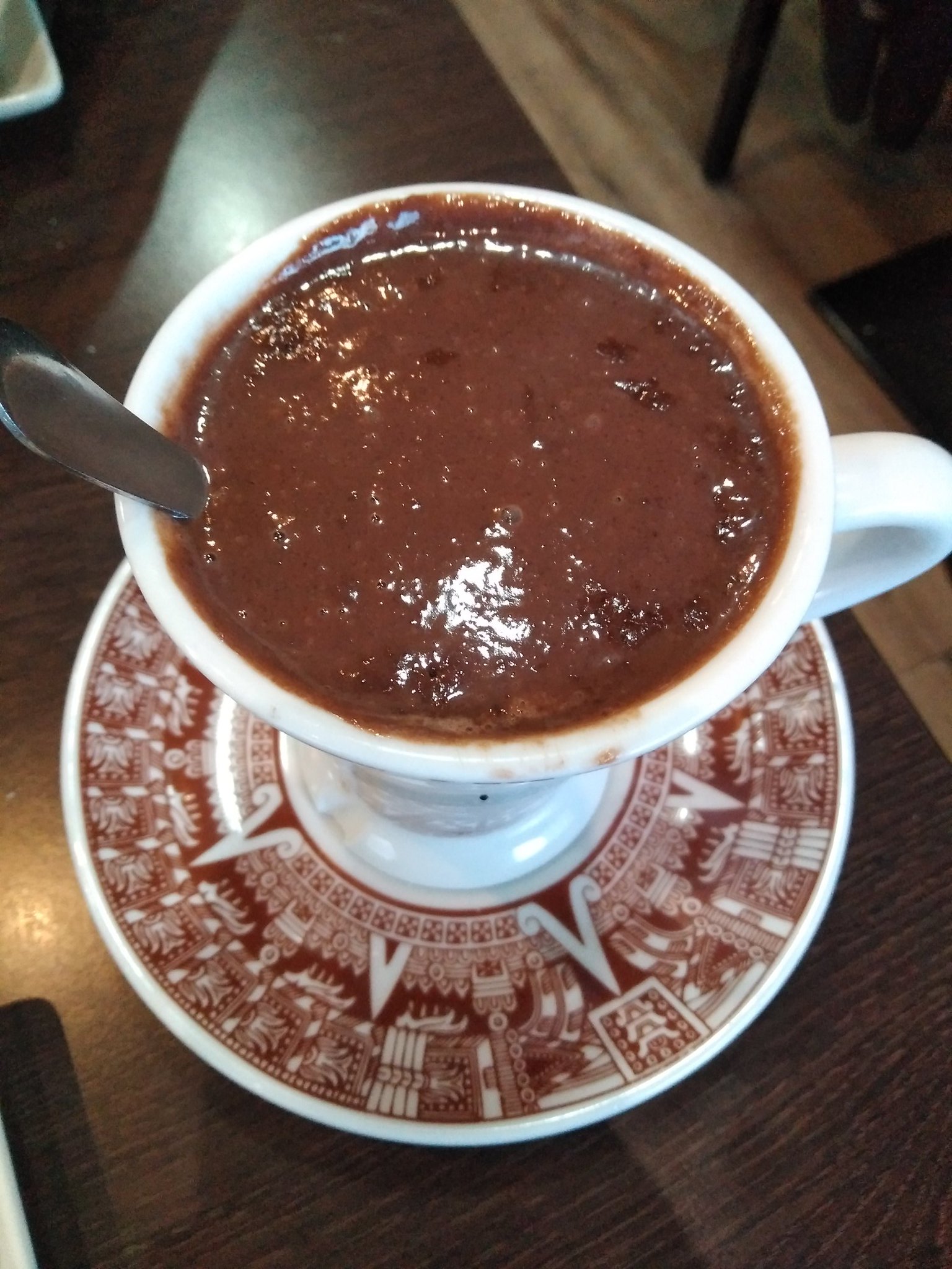 I\m having a hot chocolate because of your birthday .
Happy birthday   . 