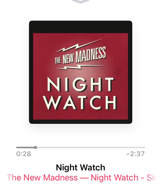 Ear worm 🐛 with no escape from @TheNewMadnessDK - night watch. Impossible to listen and stand still too! Check it out 🎸💃🏼🎸