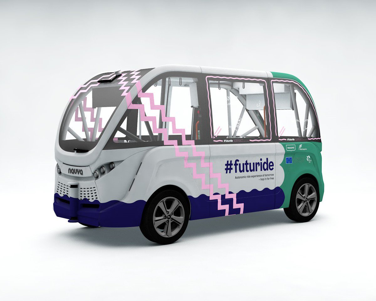 metropolia's tweet photo. Helsingin katukuvaan ilmestyy kesällä robottibussi, jonka kuosin saavat kaupunkilaiset päättää!  Käy äänestämässä 8.4. mennessä ja vaikuta https://t.co/0QntTDBwG9
Seuraile Metropolian Älykkään liikkumisen hankkeita @automatedbusFI https://t.co/TvRMxQqVDN
