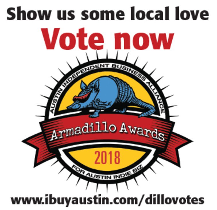 TheVeronicaLoz's tweet photo. Show some local love and VOTE for us in the Armadillo Local Business Awards. https://t.co/u8WSyvctJs #ArmadilloAwards #AustinShopLocal #VocalForLocal https://t.co/fsSqjqrLXF