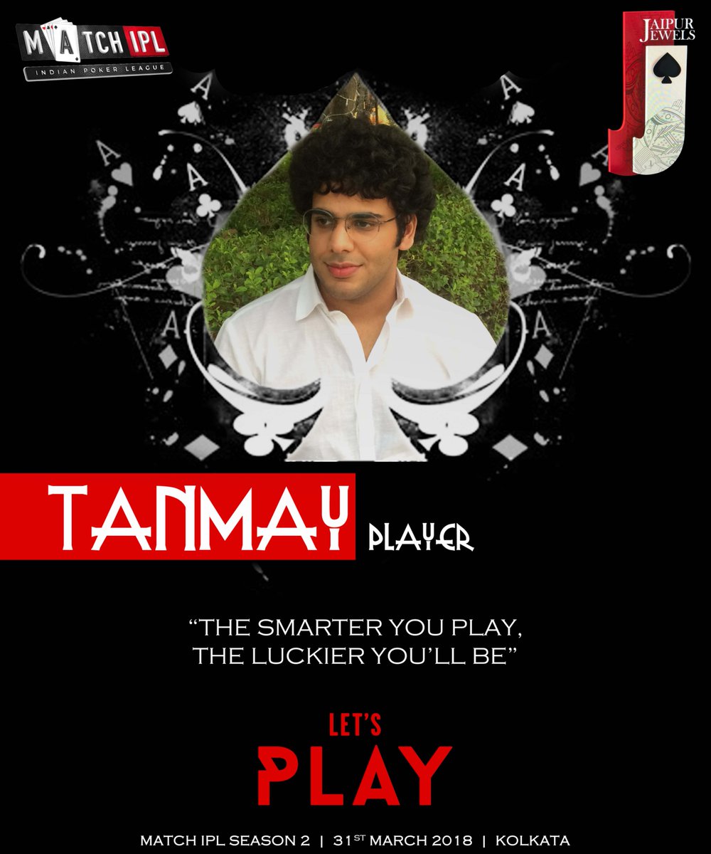 JJ_MIPL's tweet photo. Tanmay Bagga our very own Game Theory Optimisation (GTO) expert gives  #JaipurJewels the extra edge over competition!
With just 1day to go for the biggest poker event #MatchIPL #JaipurJewels is  prepared to go "ALL IN"! Watch out for them as they Ace it in style!
#Pokerisasport https://t.co/38NCrwxrEC