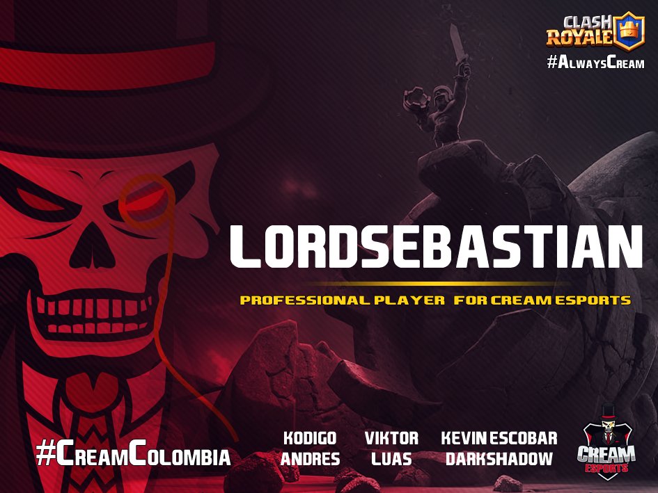 Con el objetivo de seguir compitiendo en las grandes ligas y reforzando nuestra apuesta en latinoamérica, hacemos oficial el fichaje de una de las promesas de Colombia y Latam: ¡Bienvenido <a href="/LordSebastianCR/">Seb</a>!

#WeTrustLatam 🇨🇴
#AlwaysCream 💀