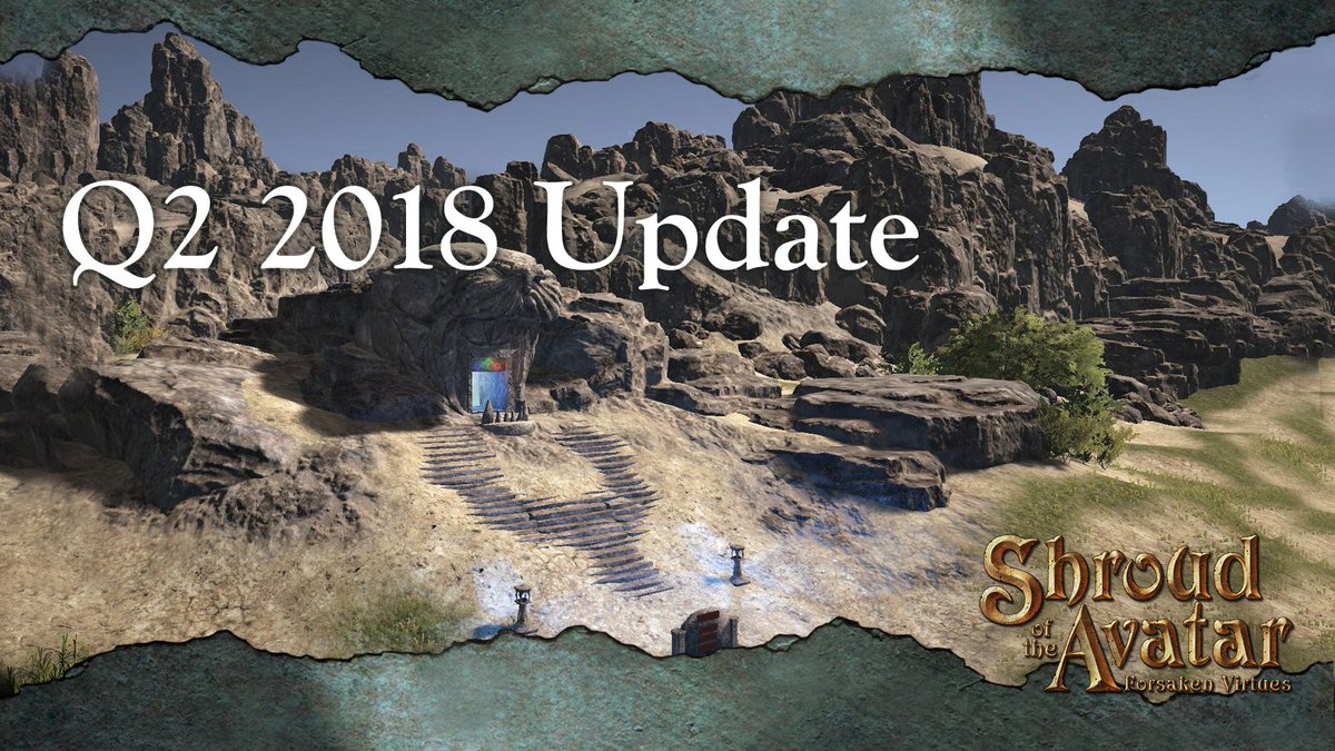 Get a sneak peek in today's Q2 2018 Update at what exciting content is coming up for the game! shroudoftheavatar.com/?p=85853 #LBSotA #MMO