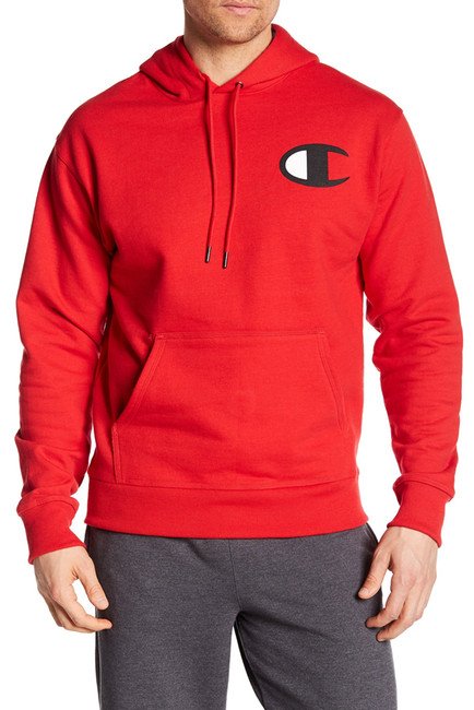 red champion hoodie big c