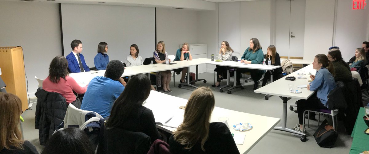 Huge thanks to our alumni who returned last night to meet current students &amp; talk professional aspirations, challenges, accomplishments. They hail from a diverse range of career paths, including curatorial, entrepreneurship, &amp; publications. We are #ParsonsProud, to say the least!